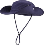 Home Prefer UPF50+ Mens Sun Hat Wide Brim Fishing Hat Sun Protection Beach - Image 2