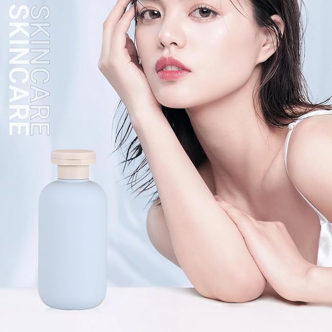6.8 oz Plastic Travel Shampoo Bottles, Refillable Flip Cap Squeeze Bottles - Image 2