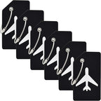 6 Pack Silicone Luggage Tag for Suitcases by MODENGKONGJIAN