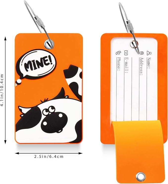 2PCS 2303 Bright Silicone Luggage tag - Image 2