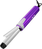 BERTA 2 in 1 Hair Straightener & Hair Curler, Professional Ceramic Flat Iron Ionic Curling Wand 1 inch, Temperature Adjustment 300-400℉ 6 Heat Settings