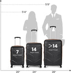 Luggage Sets 3 Piece with Spinner Wheel, Hardside Suitcase Set with TSA Lock - Image 7