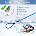 3.3mm Outdoor Travel Stainless Steel Security Cable-10ft Luggage Lock Safety - Image 3