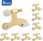 HOMOTEK 8 Pack Hinge Pin Bright Brass Door Stopper, Adjustable Deluxe Heavy - Image 7