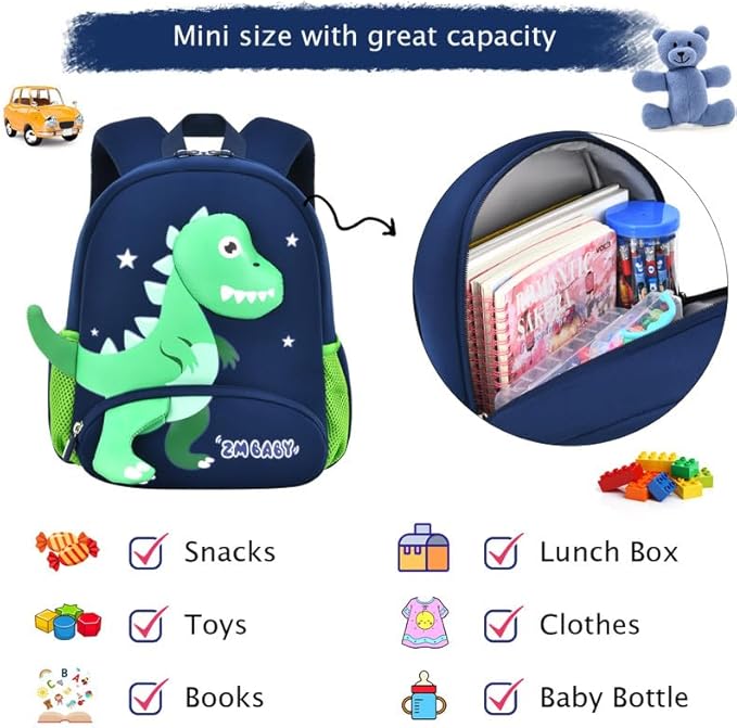 Padgene Toddler Backpacks Kids Preschool Backpack Waterproof Neoprene Animal - Image 4
