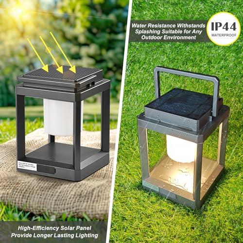 Solar Outdoor Table Lamp (silvery)