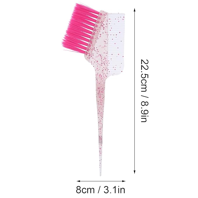 Hair Dye Brushes Comb,Hair Coloring Brush Tool DIY Hairdressing Bleach Color Brushes Coloring Applicator for Hair Salon Home Hair Dye Tools()
