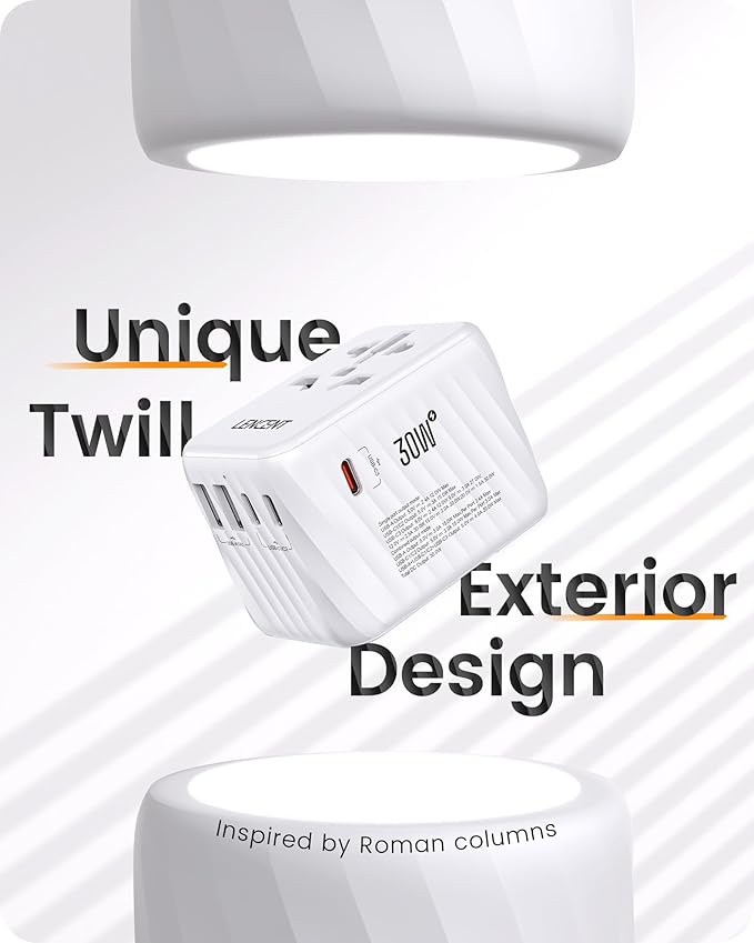 LENCENT Universal Travel Power Adapter, 30W International Wall Charger - Image 4