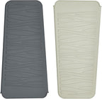 2 Pack Silicone Heat Resistant Travel Pouch for Straightener, Crimping Wand, Curling Wand, Flat Iron (Light Grey&Beige)