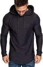 Lexiart Mens Fashion Athletic Hoodies Sport Sweatshirt Solid Color Fleece - Image 3