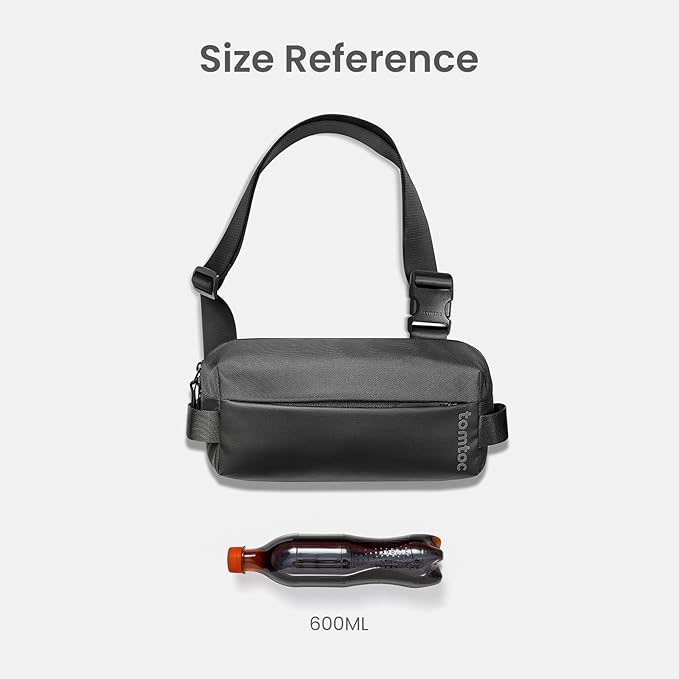 tomtoc Compact EDC Sling Bag, Minimalist Chest Shoulder Backpack Crossbody Bag - Image 5
