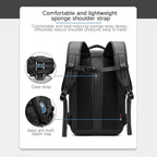 Men Travel Backpack vacuum compression 17 inch Laptop Backpack Business Large - Image 4