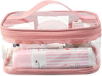 Makeup Bag Zipper Waterproof Portable Travel Storage Pouch 2 Pcs - Image 6