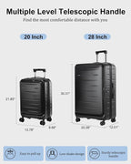 Luggage Sets 2 Pieces, 20 Inch Carry On Luggage and Expandable 28 Inch Checked - Image 8