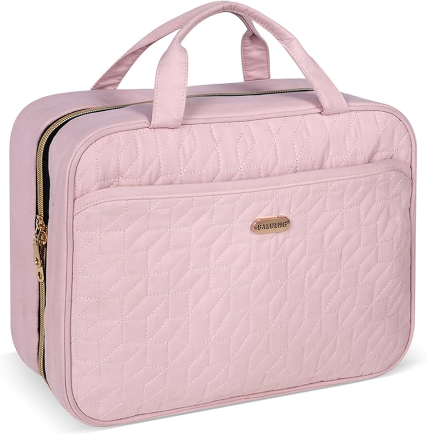 Pink Toiletry Bag, Makeup Organizer, Travel Bag by BALULHG