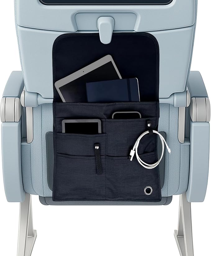 SO~MINE Airplane Pocket Organizer | Tray Table Cover | In Flight Seat Back by so-mine