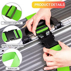 Luggage Straps for Suitcases TSA Approved (Orange+Green)