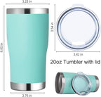 DOMICARE 20oz Tumbler with Lid Stainless Steel Tumblers Bulk, Double Wall - Image 5