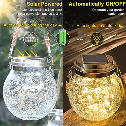 Solar Lantern Gifts for Women (L Size, 4 Pack)