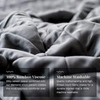 LUXOME Lightweight Blanket | 100% Rayon from Bamboo Fabric & Fill | King/Cal - Image 3