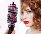 LIGICKY Blowout Brush Set with Detachable Barrels Round Brushes Hair Styling Tool, 1 Handle 6 Barrels, Small Medium Large Pink