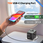 70W International European Travel Plug Adapter - Image 2