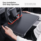 YONZEE 2-in-1 Car Steering Wheel Desk Tray & Car Seat Gap Filler Organizer – - Image 4