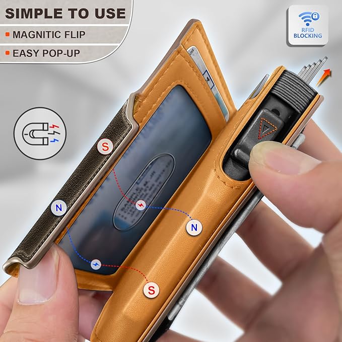 BULLIANT Men Wallet Gift Boxed, Slim Front Pocket Wallet Money Clip Card Holder - Image 4
