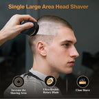 Head Shavers for Bald Men Magnetic Electric Razor Rechargeable Head and Face Shaver for Men Beard Trimmer IPX7 Waterproof Wet/Dry Bald and Skull Shavers Cordless Grooming Kit for Travel Home