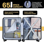 AnyZip Suitcase Hardside PC ABS Lightweight USB Luggage - Image 5