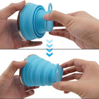 2 Pack Collapsible Silicone Travel Cups - Image 4