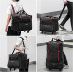 mixi Travel Bag with Wheels Expandable Foldable Luggage Bag Collapsible Rolling - Image 4