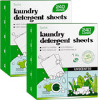 Soulink Laundry Detergent Sheets Unscented 480 Loads，Eco Friendly Detergent by Soulink