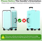 Suitcase Covers For Luggage, 28 Inch Clear PVC Luggage Covers Protector Full - Image 3