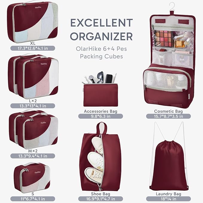 ALL INCLUDED 10 Set Sturdy Packing Cubes - Image 2