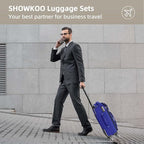 SHOWKOO Luggage Sets 3 Piece Softside Expandable Lightweight Durable Suitcase - Image 2
