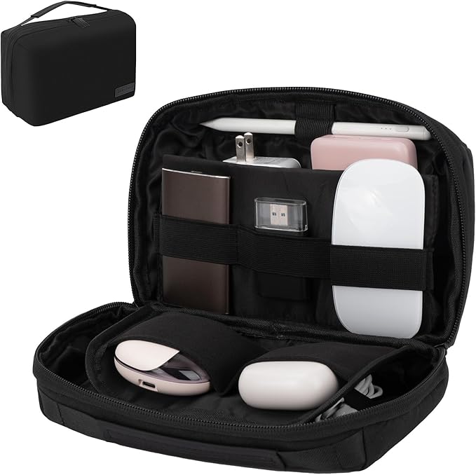 LENTION Electronics Organizer, Tech Organizer Travel Case, Tech Pouch, Cable Bag by LENTION
