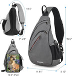 mixi Sling Bag Men Backpack Unisex One Shoulder Bag Hiking Travel Backpack - Image 2