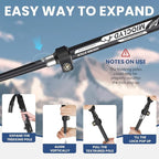 Collapsible Hiking Poles, 7075 Aluminum Trekking Poles, Walking Sticks - Image 5