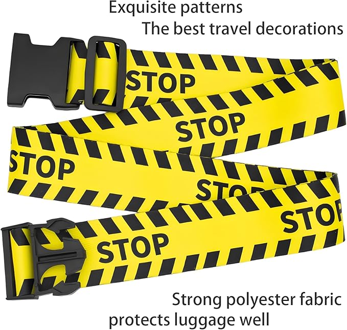 Stops Luggage Straps for Suitcases, Adjustable Luggage Travel Belt to Keep - Image 4