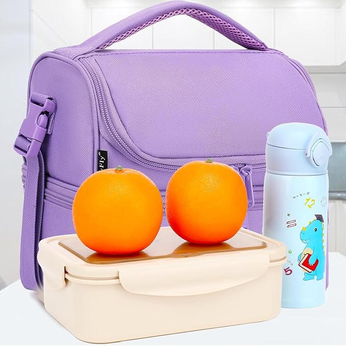 FlowFly Double Decker Cooler Insulated Lunch Bag Large Tote - Image 8