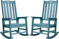 Psilvam Oversized Outdoor Rocking Chair Set of 2, Porch Rocker by PsilvamGardenFurniture