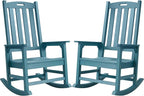 Psilvam Oversized Outdoor Rocking Chair Set of 2, Porch Rocker by PsilvamGardenFurniture