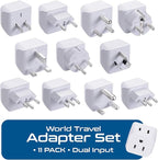 Ceptics World Travel Adapter Set - 2 in 1 USA to Europe - Image 3