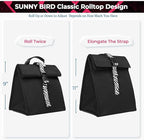 SUNNY BIRD Insulated Lunch Bag Rolltop Lunch Box Tote Bag - Image 5
