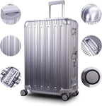 TRAVELKING All Aluminum Luggage Zipperless Hard Shell Suitcase - Image 2