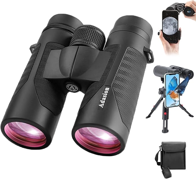 12x42 HD Binoculars for Adults High Powered by Adasion