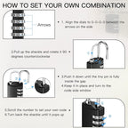 40 Pcs 4 Digit Combination Locks Combination Padlock Luggage Number Locks - Image 4