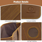 Jack&Chris Genuine Leather Handmade Passport Holder - Image 4