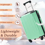Merax Carry on Luggage Set, 20 Inch Hardshell ABS Suitcase - Image 3